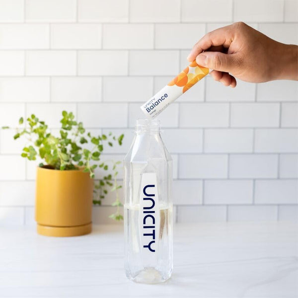 Unicity Balance Fiber Supplement | Supports Healthy Glucose Response & Fullness | Pre-Meal Soluble Fiber Drink Mix | Natural Orange | 30 Stick Packs