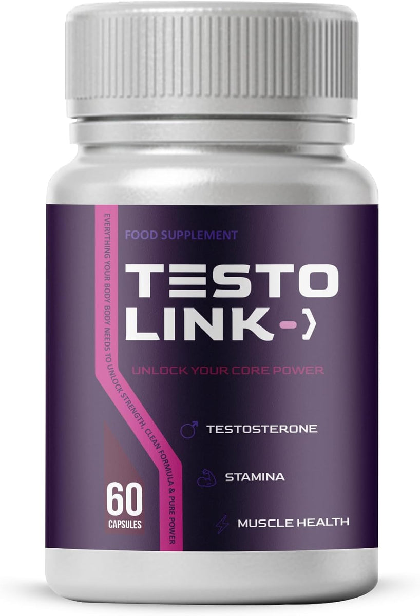 TestoLink Capsules - Natural Vitality & Energy Support Supplement for Men - Daily Wellness Formula - 60 Capsules, 1 Month Supply
