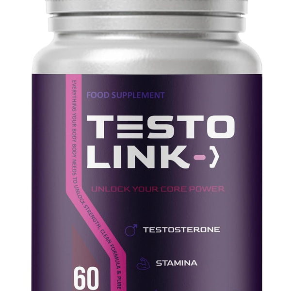 TestoLink Capsules - Natural Vitality & Energy Support Supplement for Men - Daily Wellness Formula - 60 Capsules, 1 Month Supply