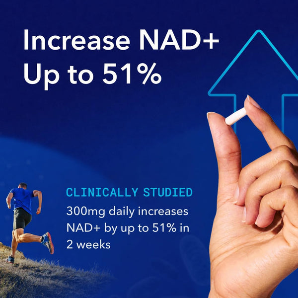 TRU NIAGEN Patented NAD+ Supplement, 300mg Niagen, 30 Servings | Nicotinamide Riboside (NR) Take 1 Daily | 1 Bottle