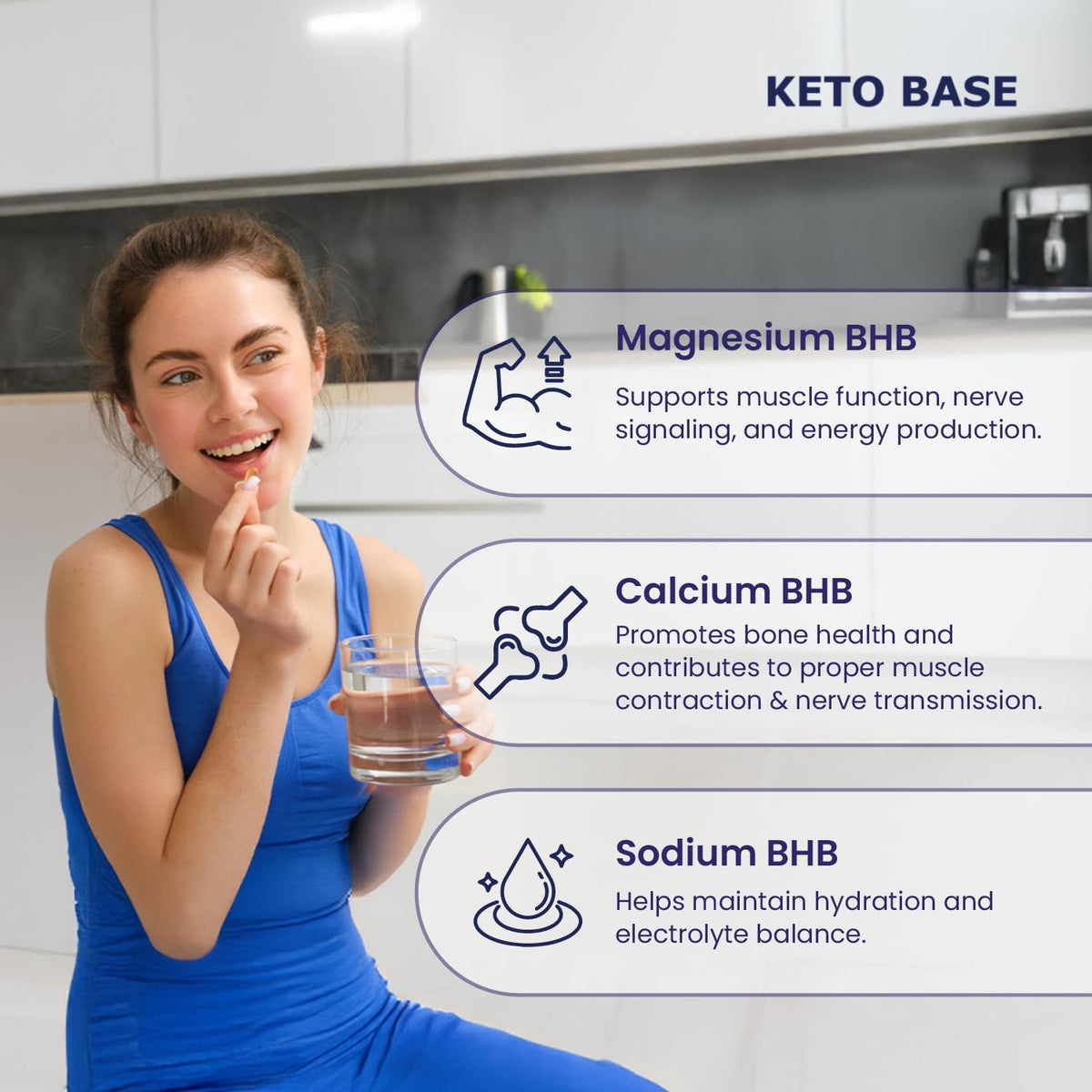 Keto Base Weight Management Capsules – All-Natural Vegan Supplement with Cinnamon Bark, Biotin, Guggul Extract, Weight Management Support, 60 Capsules