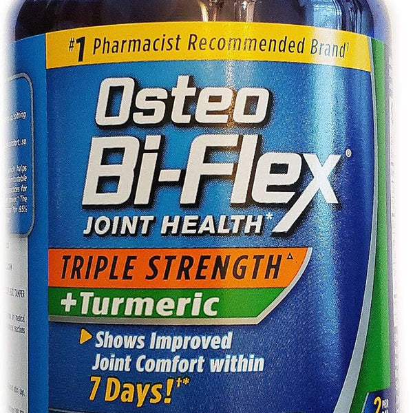 Osteo Bi-Flex, Triple Strength + Turmeric, 200 Tablets, with Glucosamine HCI and Turmeric Curcumin, Joint Supplement for Men and Women