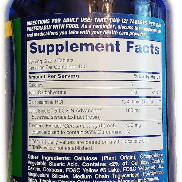 Osteo Bi-Flex, Triple Strength + Turmeric, 200 Tablets, with Glucosamine HCI and Turmeric Curcumin, Joint Supplement for Men and Women